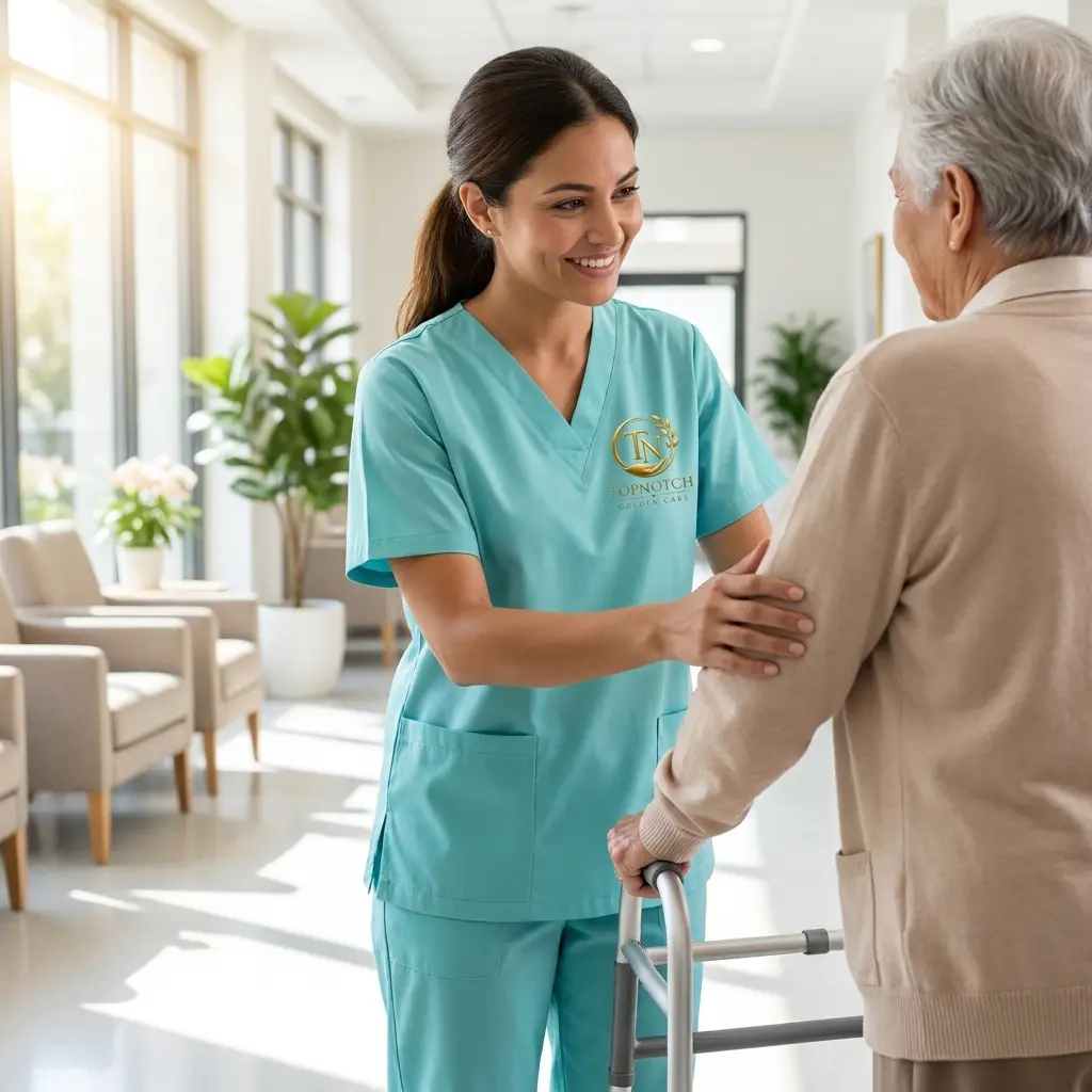 Caregiver providing compassionate in-home care